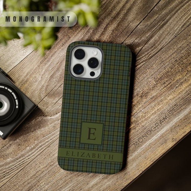 Custom Light Dark Blue Green Chequered Pattern iPhone Case (Custom Light Dark Blue Green Checkered Pattern iPhone Case
)
