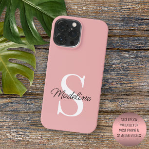 Custom Light Dusty Rose Peach Blush Pink Coloured iPhone 13 Pro Max Case