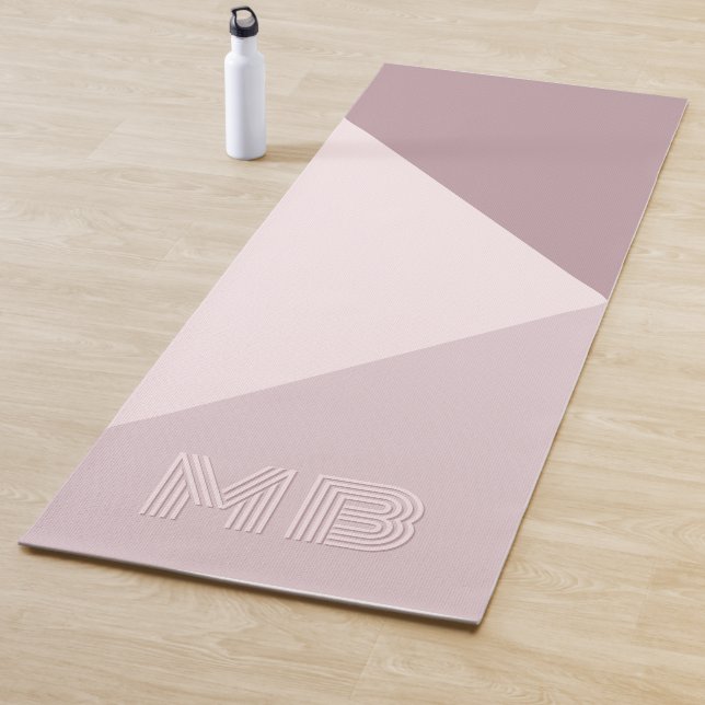 Custom Light Lavender Dusty Rose Mauve Blush Pink Yoga Mat (In Situ)