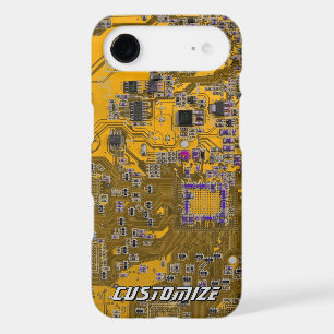 Custom Light Orange PCB Circuit Board for IT Pros