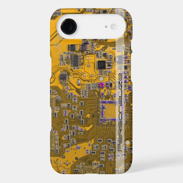 Custom Light Orange PCB Circuit Board for IT Pros (Back)