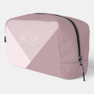 Custom Light Pastel Dusty Rose Mauve Blush Pink Dopp Kit