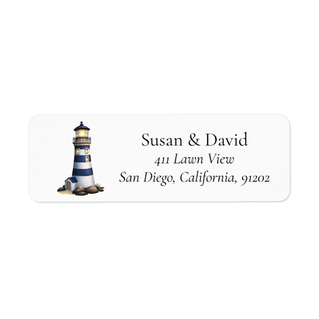 Custom Lighthouse Address (Front)