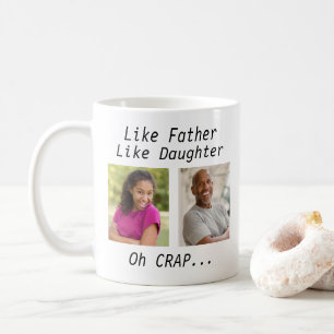 Custom Like Father Like daughter/son with Photos Coffee Mug
