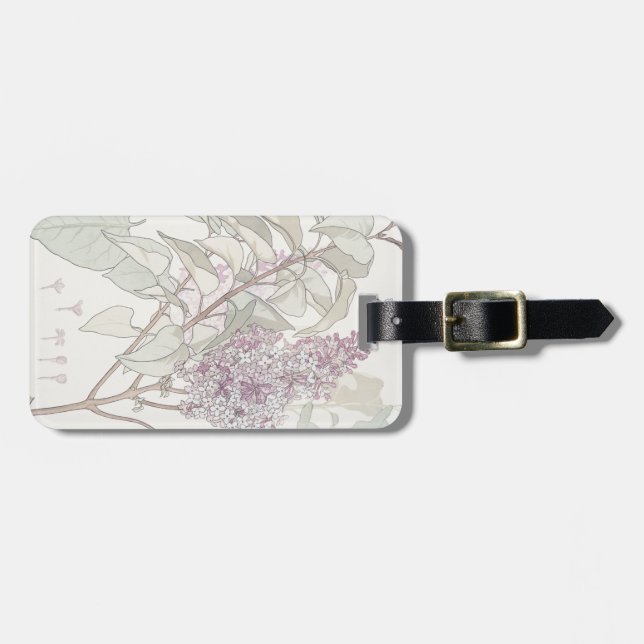 Custom Lilac Luggage Tag (Front Horizontal)