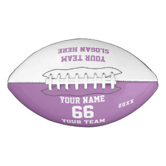 Custom liliac Football with Name, Number, Team American Football