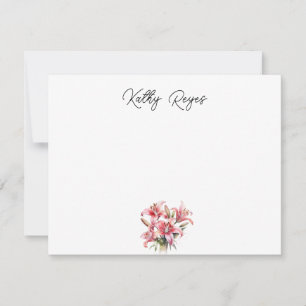 Custom Lily Note Card