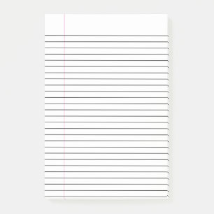 Custom Lined Notebook Paper Sticky Notes