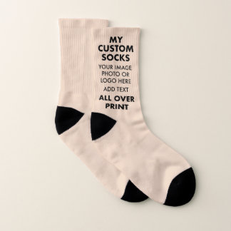 Custom LINEN BROWN All Over Print Men's Socks