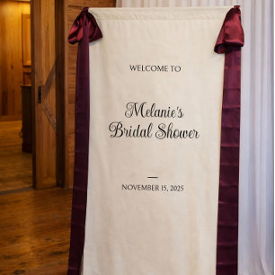 Custom Linen Wedding Sign, Fabric Wedding Sign