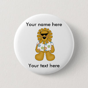 CUSTOM LION DUDE Button