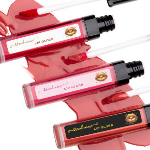 custom lip gloss labels gold LIps