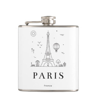 Custom Liquor Flask – Personalized Vinyl Flask for