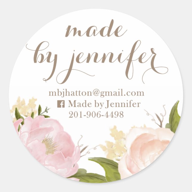 Custom Listing for Jennifer Classic Round Sticker (Front)