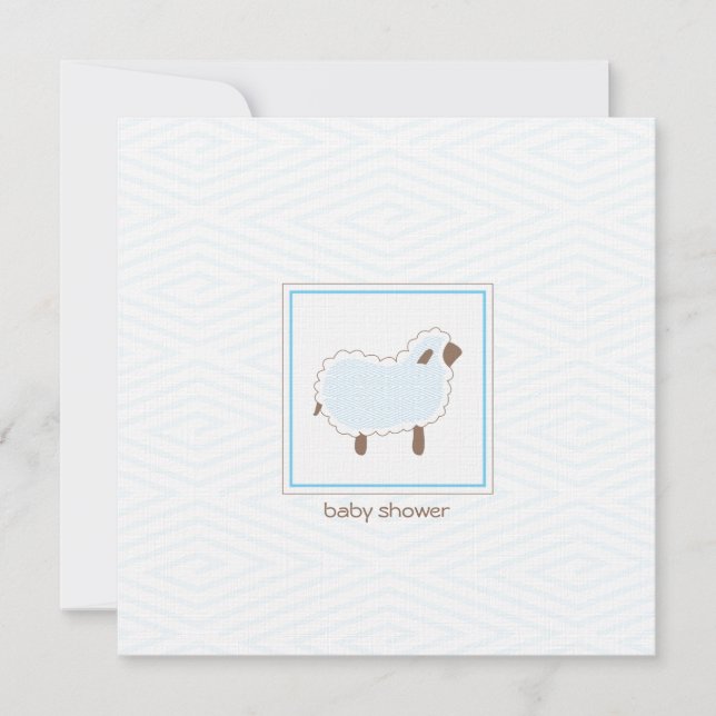 Custom_Little Lamb Baby Shower Invitation (Front)