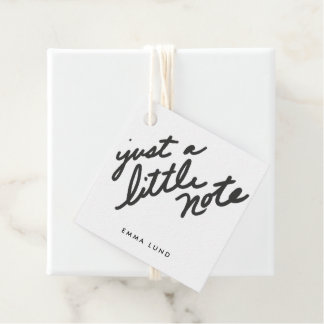 Custom Little Note Stationery Favour Tags