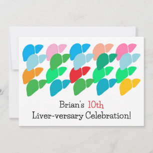 Custom Liver-versary Invitation