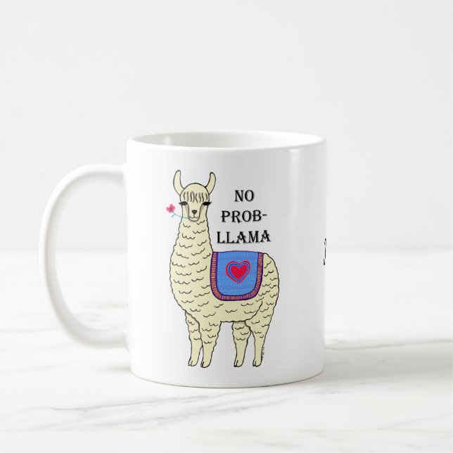 Custom Llama mug Personalised funny Llama mug (Left)