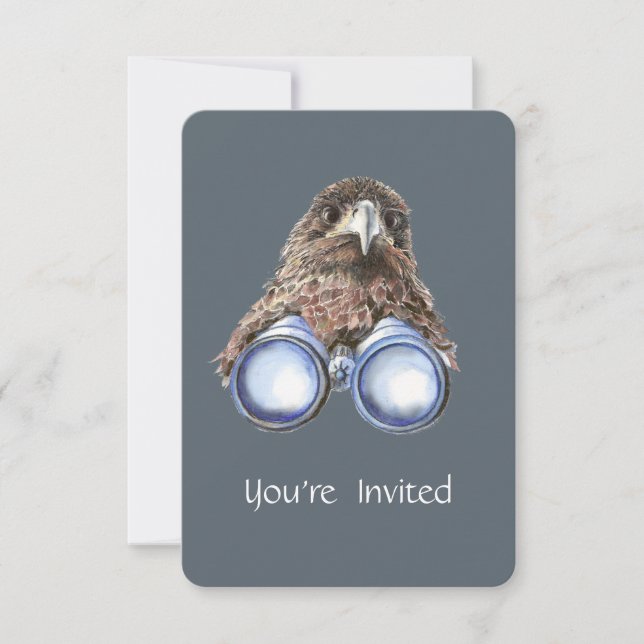 Custom Local Bird Watching Event Fun Hawk Watching Invitation (Front)