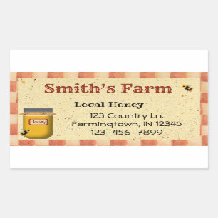 Custom Local Honey Sticker