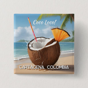 Custom Location Coco Loco 15 Cm Square Badge