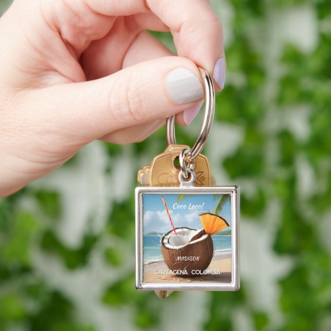 Custom Location Coco Loco Key Ring (Hand)