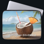 Custom Location Coco Loco Laptop Sleeve<br><div class="desc">Change the text fields as you wish. Using the editing tool,  you can also change the fonts and their sizes and colors as you wish. See my store for more custom tropical items.</div>