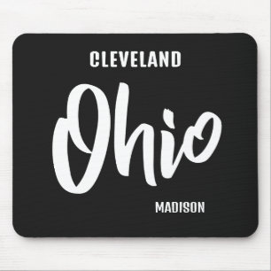 Custom Location, Name & Color Ohio Mouse Mat