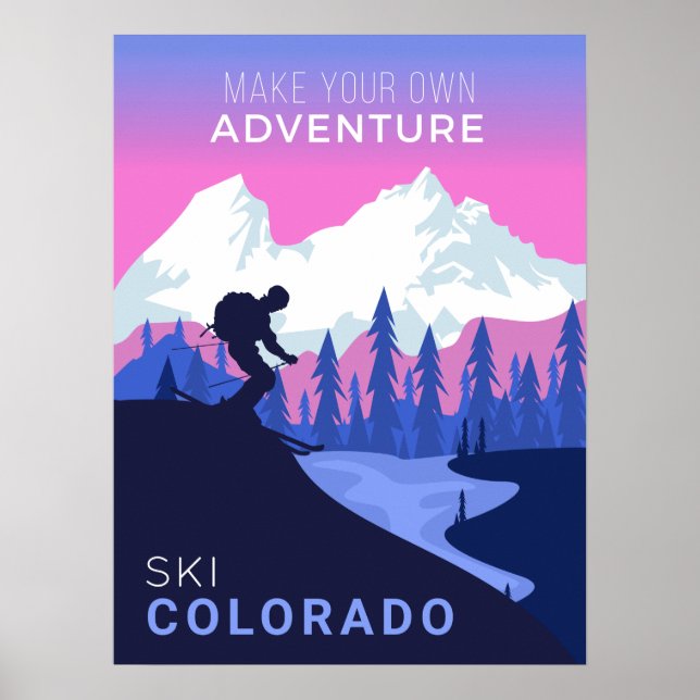 Custom location Ski poster (Front)