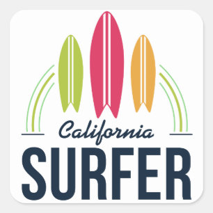 Custom Location Surfer stickers