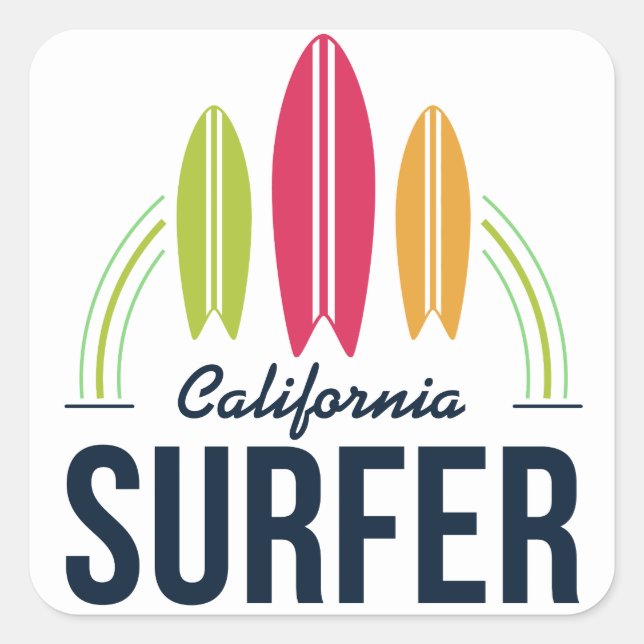 Custom Location Surfer stickers (Front)