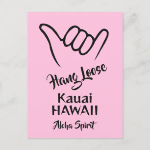 Custom Location, Text & Colour Shaka Postcard