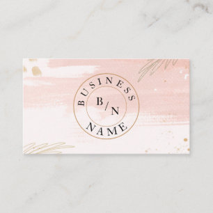 Custom Logo Abstract Minimal Boho Business Card