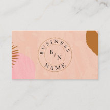 Custom Logo Abstract Minimal Boho Business Card