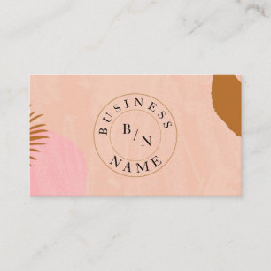 Custom Logo Abstract Minimal Boho Business Card
