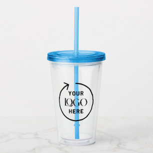 Custom Logo Acrylic Drink Tumbler