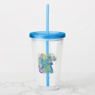 Custom Logo Acrylic Travel Tumbler