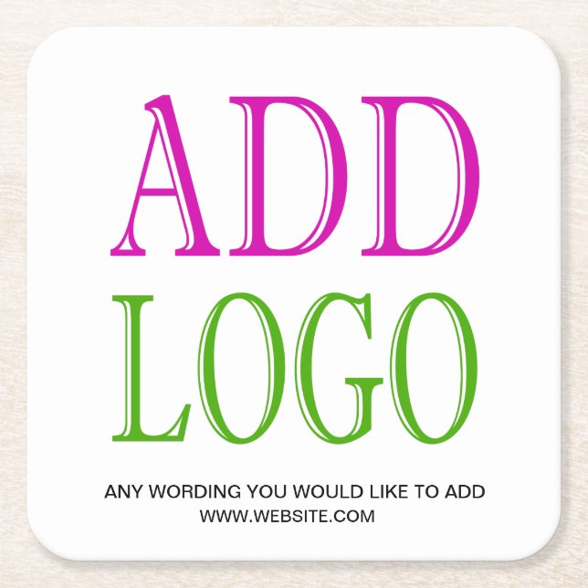 custom logo ADD YOUR LOGO TO THIS COASTER (Front)
