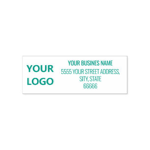 Custom Logo Address Name Company Personalised Self-inking Stamp