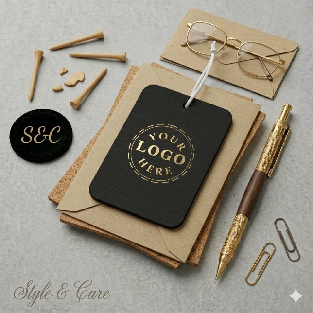 Custom Logo and QR Code Landscape Rectangle Car Air Freshener (Custom Logo and QR Code Landscape Rectangle Air Freshener)