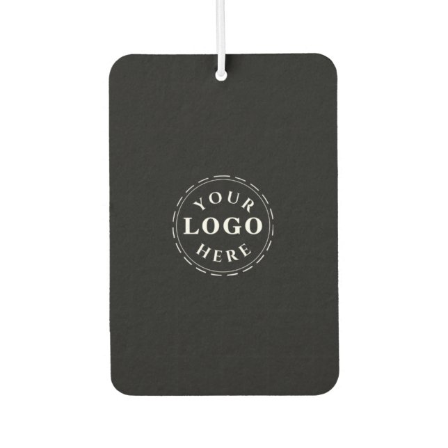 Custom Logo and QR Code Portrait Rectangle Car Air Freshener (Front)