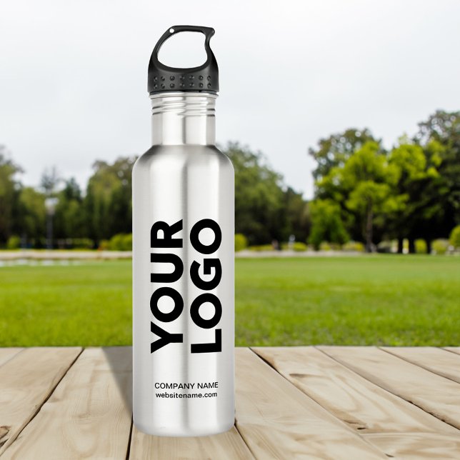 Custom Logo and Text 710 Ml Water Bottle (Custom Logo and Text Stainless Steel Water Bottle, in situ)