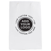 Custom logo and text boutique shopping or favour