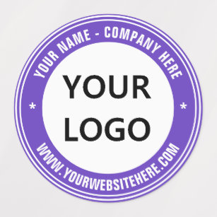 Custom Logo and Text Business Labels - Your Colour