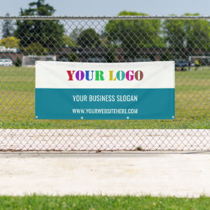 Custom Logo and Text Business Promotional Banner