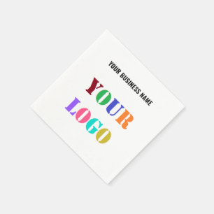 Custom Logo and Text Business Promotional Napkins