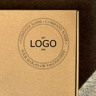 Custom Logo and Text Circular Stamp