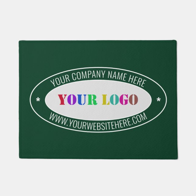 Custom Logo and Text Company Doormat Choose Colour (Front)