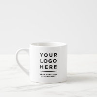 Custom Logo and text Espresso Cup No Minimum
