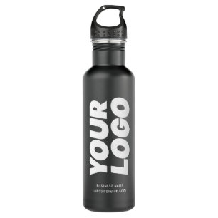 Custom Logo and Text on Black 710 Ml Water Bottle